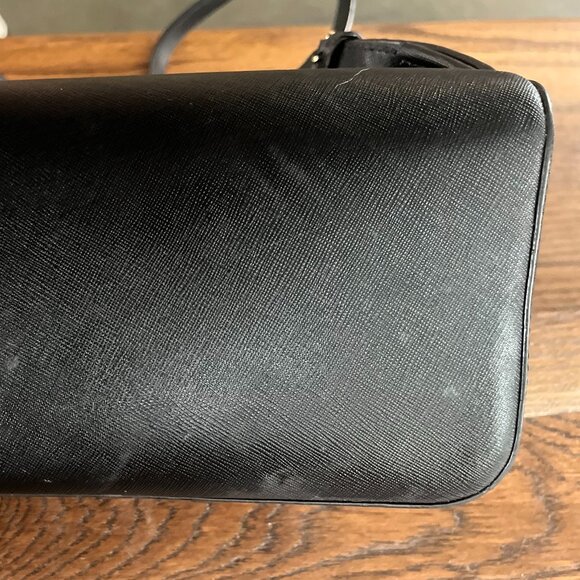 Michael Kors saffiano leather black backpack main image 5